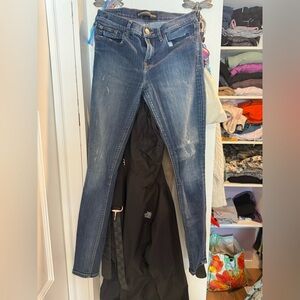 Express Dark Blue Skinny Jeans